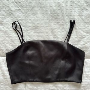 Zara Satin Crop Top
